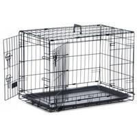 safe n sound black 2 door dog crate 4 sizes available medium 76x48x53c ...