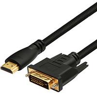 SAMZHE HD HDMI Adapter Cable HDMI To DVI Cable Gold Plated