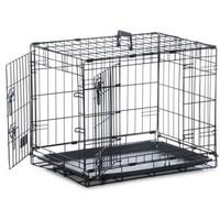 Safe \'n\' Sound Black 2 Door Dog Crate - 4 sizes available (Large 91x58x64cm)