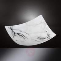 satin finished ceiling light marble