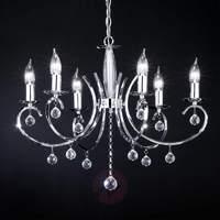 sala chandelier six bulbs chrome