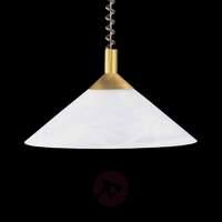 Saturn Hanging Light Adjustable in Brass Look