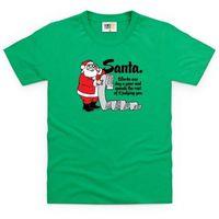 Santa\'s Job Kid\'s T Shirt