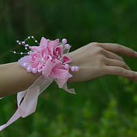 Satin Wrist Corsages Wedding Flowers