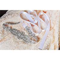Satin Wedding / Party/ Evening / Dailywear Sash-Sequins / Beading / Appliques / Pearls / Crystal Women\'s 98 ½in(250cm)Sequins / Beading /
