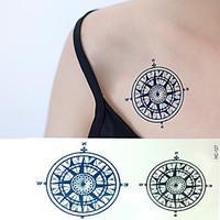 Sailor Compass Tattoo Stickers Temporary Tattoos(1 pc)