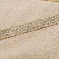 Satin Wedding / Party/ Evening / Dailywear Sash-Beading / Pearls / Crystal / Embroidery Women\'s 98 ½in(250cm)Beading / Pearls / Crystal /