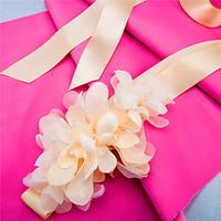 Satin Wedding / Party/ Evening / Dailywear Sash-Appliques / Floral Women\'s 98 ½in(250cm) Appliques / Floral