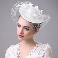 Satin Flax Net Headpiece-Wedding Special Occasion Fascinators Hats Birdcage Veils 1 Piece