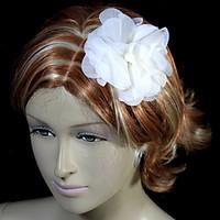 satin headpiece wedding special occasion casual flowers 1 piece