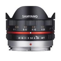Samyang 7.5mm Fisheye F3.5 Micro Four Thirds Lens-Black