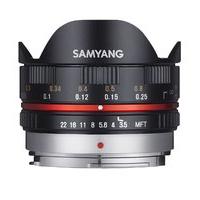 samyang 75mm fisheye f35 micro four thirds lens black