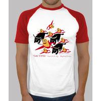 san fermin man, baseball, white and red style