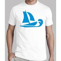 Sailing boat wave