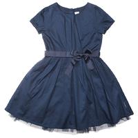 Sateen Girls Dress - Blue quality kids boys girls