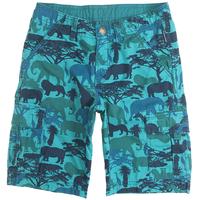 Safari Print Kids Shorts - Turquoise quality kids boys girls