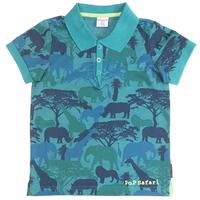 safari kids polo shirt turquoise quality kids boys girls