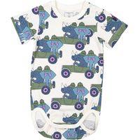 Safari Print Baby Bodysuit - White quality kids boys girls