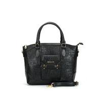 sally young black textured bag black