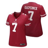 san francisco 49ers home game jersey colin kaepernick womens red
