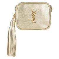 SAINT LAURENT Metallic Mini Blogger Bag