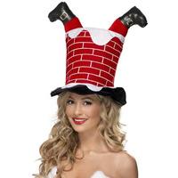 Santa Stuck in Chimney Hat