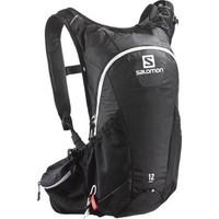 salomon agile 12 set mens backpack in black