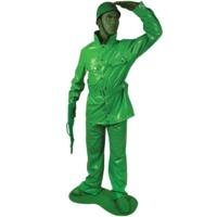 saving private morph green soldier fancy dress costume medium
