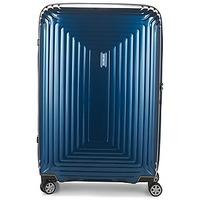 samsonite neopulse spinner 75 womens hard suitcase in blue