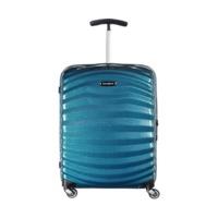 samsonite lite shock spinner 55 cm petrol blue