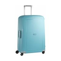 samsonite scure 4 wheel trolley 75cm aqua blue