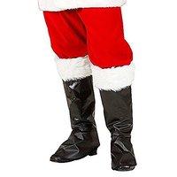 Santa Claus Boot Covers Accessory For Christmas Party Fancy Dress