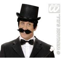satin black bowties accessory for dickens 17th 18th century fancy dres ...