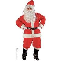 Santa Suit Super Deluxe Costume For Father Christmas Fancy Dress