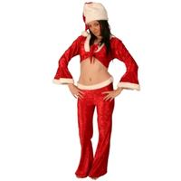 santa miss velvet trouser suit 3 piece