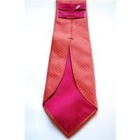 Saville Row Alexandre Salmon Pink Textured Weave Luxury Silk Tie
