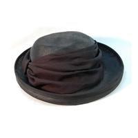 Sandra Phillips Black Straw Hat