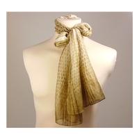 sandy gold snake print scarf