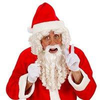 Santa Claus Curly Beard Tash Wig For Hair Accessory Fancy Dress