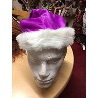 Santa Hat Plush Fine Purple 45cm Long