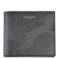 SAINT LAURENT Camouflage Billfold Wallet