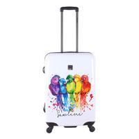 saxoline suitcases parrot medium trolley blue