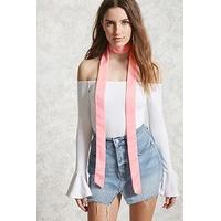 Satin Self-Tie Bow Scarf
