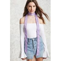 Satin Self-Tie Bow Scarf