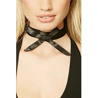 satin bow choker