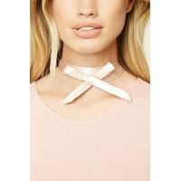 satin bow choker