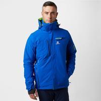 salomon mens brilliant ski jacket blue blue