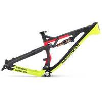 saracen kili flyer x carbon 2017 mountain bike frame redgreen 15 inch