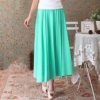 SagetechWomen\'s Solid Color Long Chiffon Skirt (More Colors)