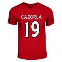 santi cazorla arsenal hero t shirt red